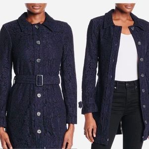 Athro Cupcakes and cashmere lace trench coat NWT